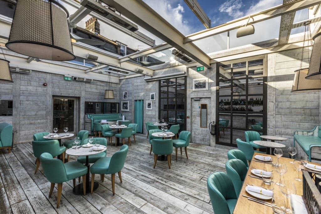 The Terrace private events space at Piccolino Harrogate.