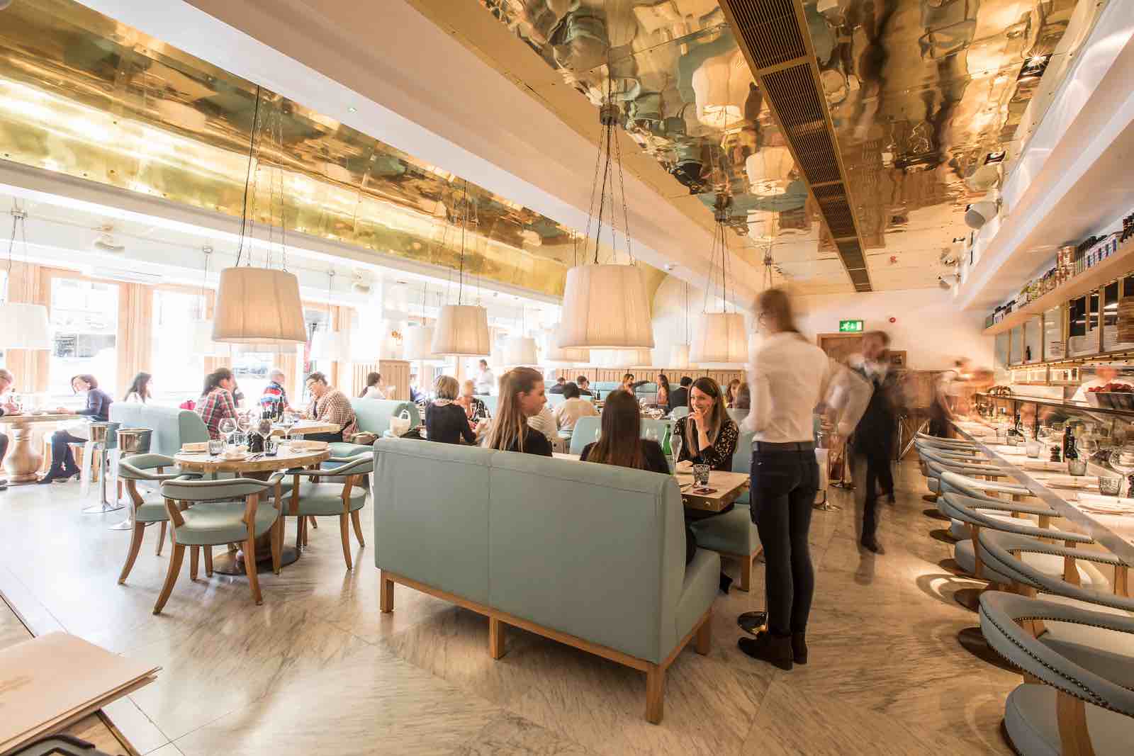 Piccolino Chester restaurant full of people dining.