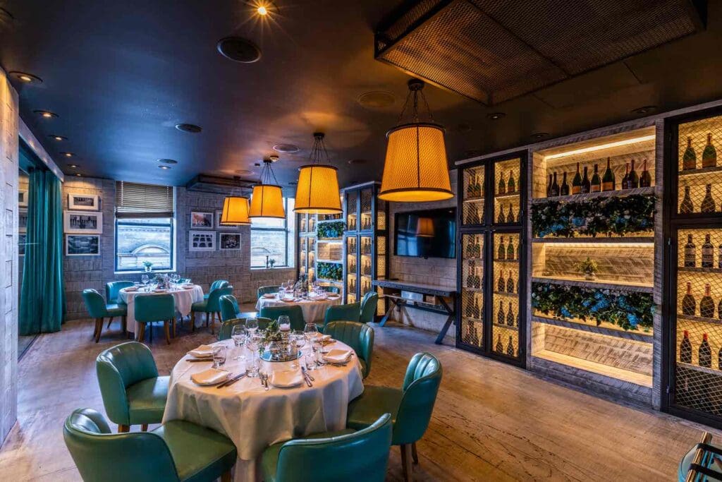 Private events room at Piccolino Harrogate.
