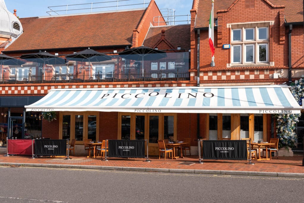 Piccolino restaurant exterior.