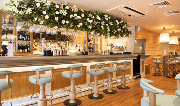 The bar at Piccolino Birmingham Italian Restaurant & Bar.