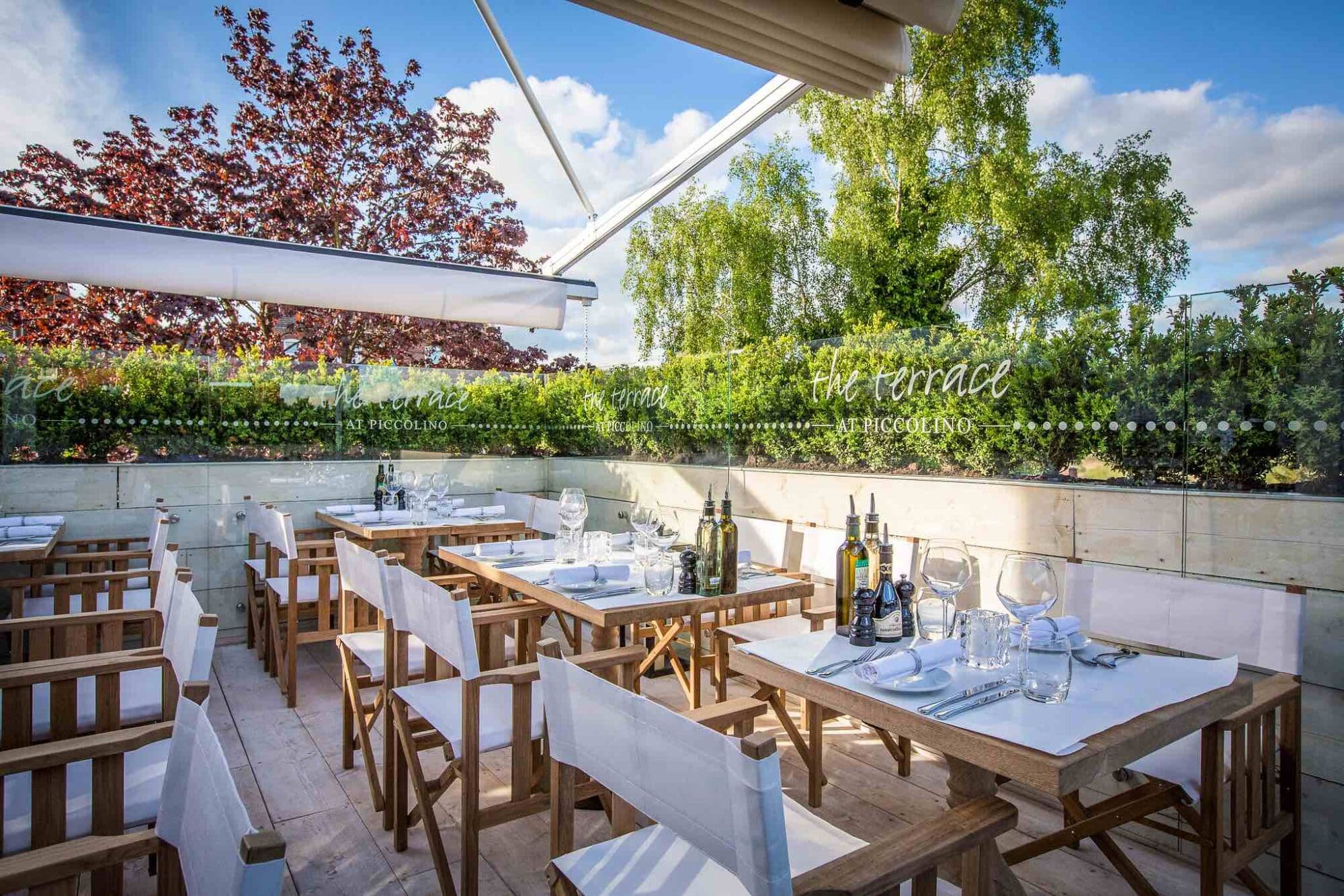 Piccolino Knutsford restaurant's terrace